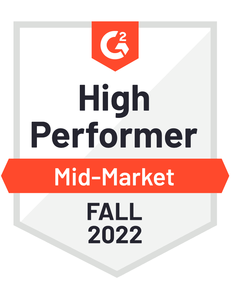 thankful.ai is G2 High Performer Mid Market Fall 2022