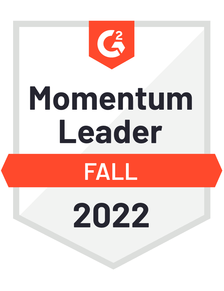thankful.ai is G2 Momentum Leader Fall 2022